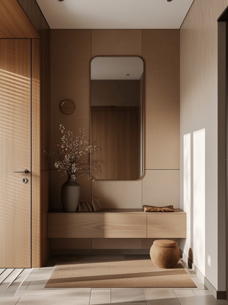 Sleek Modern Japandi Entryway Ta