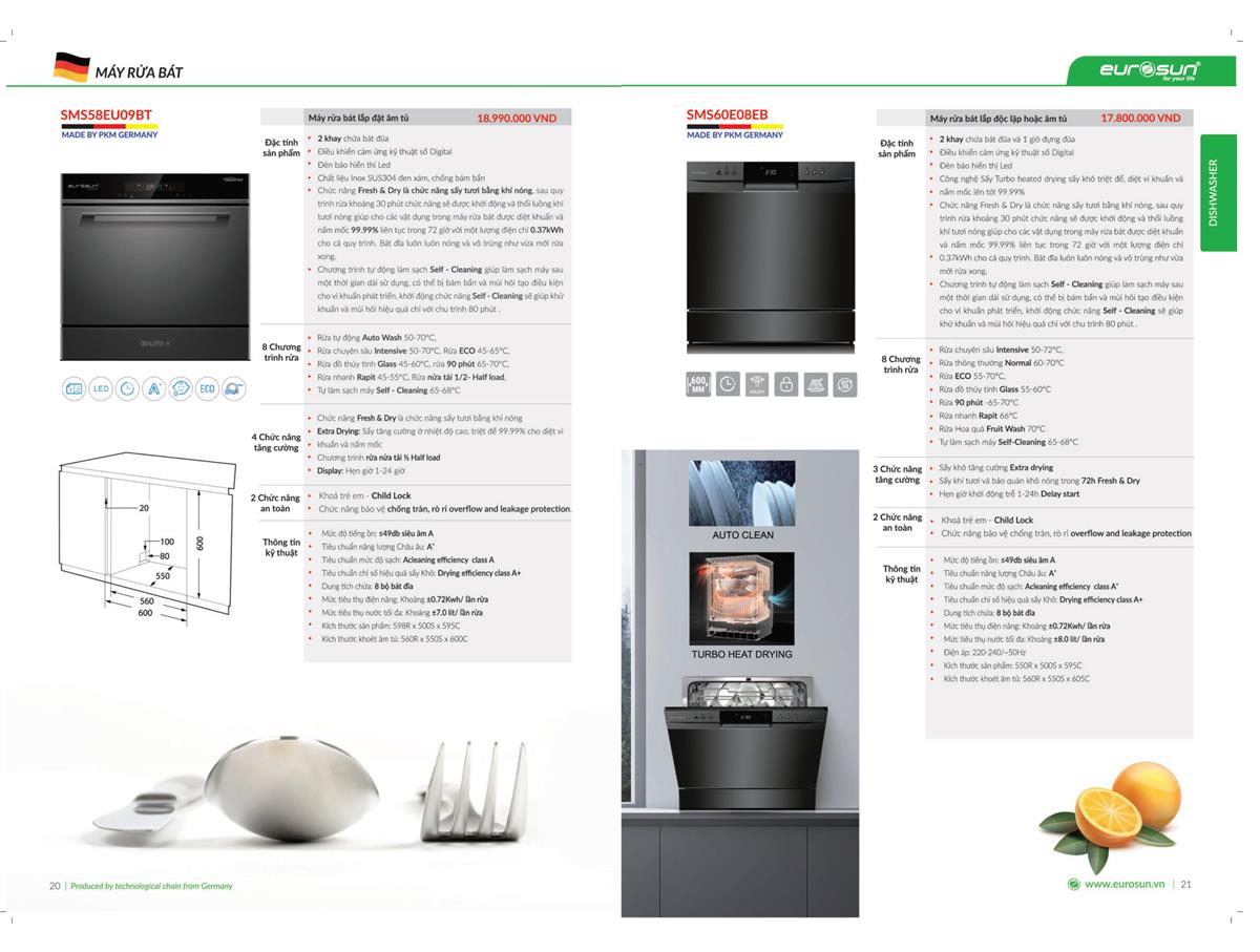 Catalogue Eurosun 2022 - Thiết Bị Nhà Bếp Đức