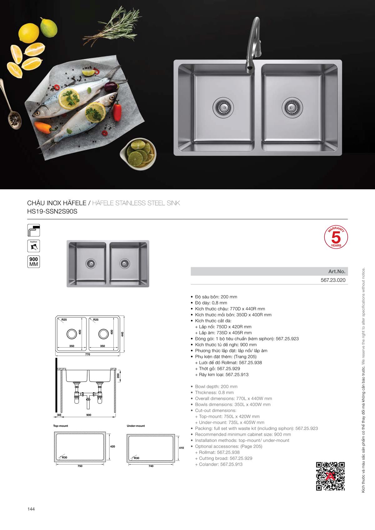 Catalogue Hafele Home Appliance 2022 - Thiết Bị Nhà Bếp Đức